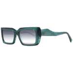 Ana Hickmann Rechteck Sonnenbrille HI9199 53T01 in Grün – 45° Seitenansicht