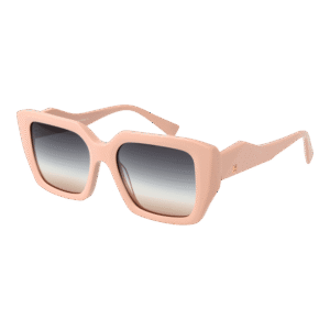 Ana Hickmann Quadrat Sonnenbrille HI9200 53D01 in Rosa – 45° Seitenansicht
