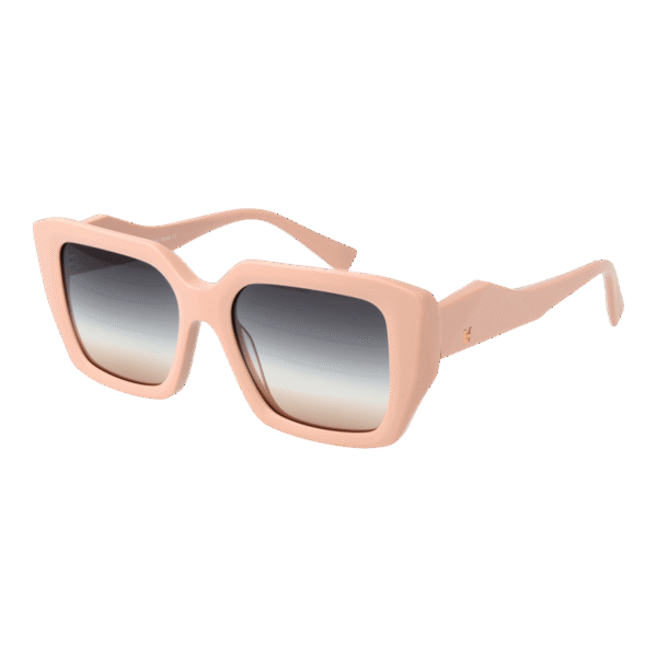 Ana Hickmann Sonnenbrille HI9200 53D01 – 45° Seitenansicht Ana Hickmann Quadrat Sonnenbrille HI9200 53D01 in Rosa – 45° Seitenansicht