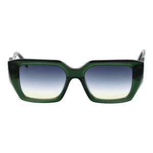 Ana Hickmann Sonnenbrille HI9200 53T01 – Frontansicht mit Azetat Rahmen und Blau Gläsern