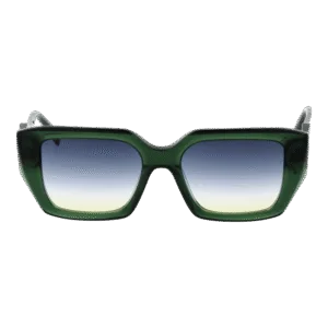 Ana Hickmann Sonnenbrille HI9200 53T01 – Frontansicht mit Azetat Rahmen und Blau Gläsern