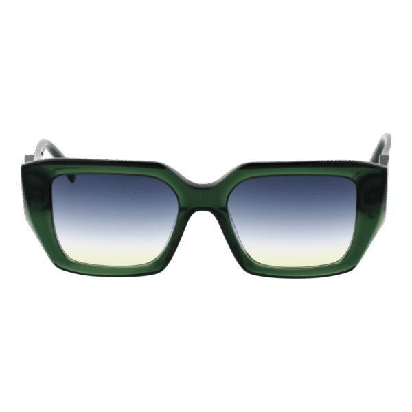 Ana Hickmann Sonnenbrille HI9200 53T01 – Frontansicht mit Azetat Rahmen und Blau Gläsern