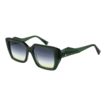 Ana Hickmann Quadrat Sonnenbrille HI9200 53T01 in Grün – 45° Seitenansicht