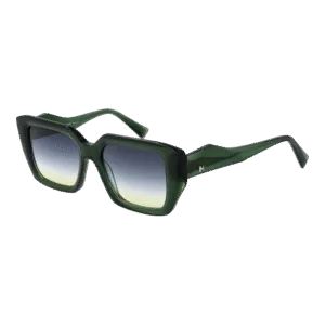 Ana Hickmann Quadrat Sonnenbrille HI9200 53T01 in Grün – 45° Seitenansicht
