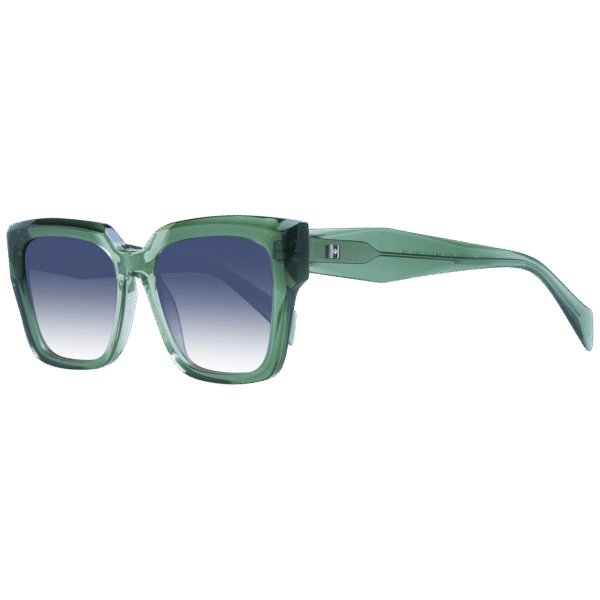 Ana Hickmann Rechteck Sonnenbrille HI9202 54P03 in Grün – 45° Seitenansicht