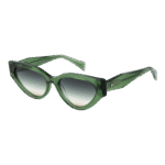 Ana Hickmann Katzenaugen Sonnenbrille HI9203 56P03 in Grün – 45° Seitenansicht