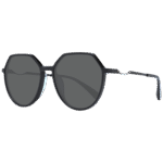 Ana Hickmann Rund Sonnenbrille HIC9025 59A01 in Schwarz – 45° Seitenansicht