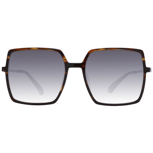 Ana Hickmann Sonnenbrille HIC9026 58E01 – Frontansicht mit Azetat Rahmen und Grau Gläsern