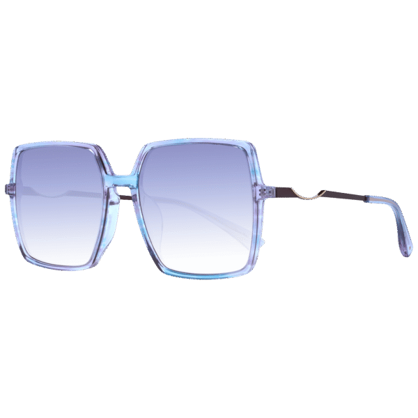Ana Hickmann Quadrat Sonnenbrille HIC9026 58E02 in Lila – 45° Seitenansicht