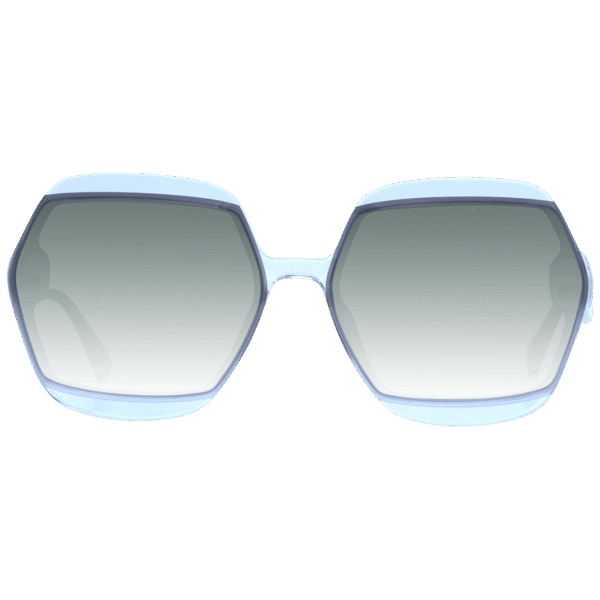 Ana Hickmann Sonnenbrille HIC9046 61T01 – Frontansicht mit Azetat Rahmen und Grün Gläsern