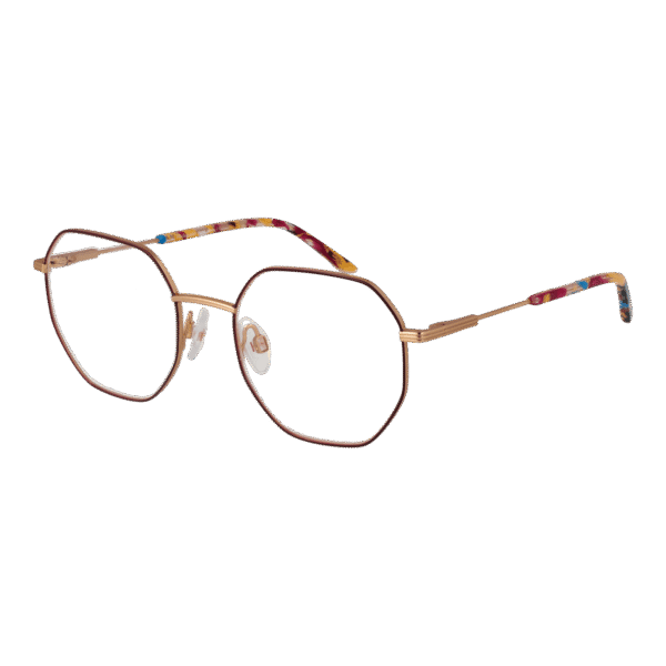 Ana Hickmann Brille HIY1006 4901A – 45° Seitenansicht Ana Hickmann )} Brille HIY1006 4901A in Burgunder