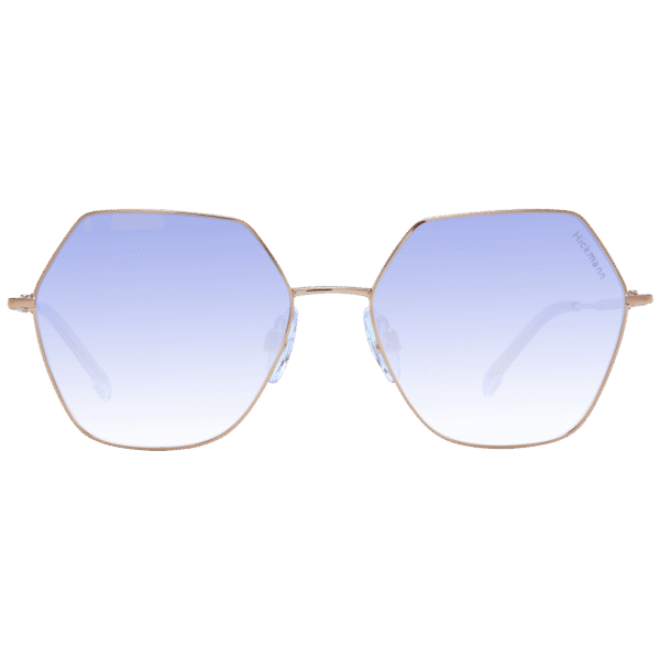 Ana Hickmann Sonnenbrille HIY3000 5305A – Frontansicht mit Metall Rahmen und Blau Gläsern