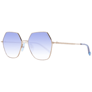 Ana Hickmann Geometric Sonnenbrille HIY3000 5305A in Gold – 45° Seitenansicht