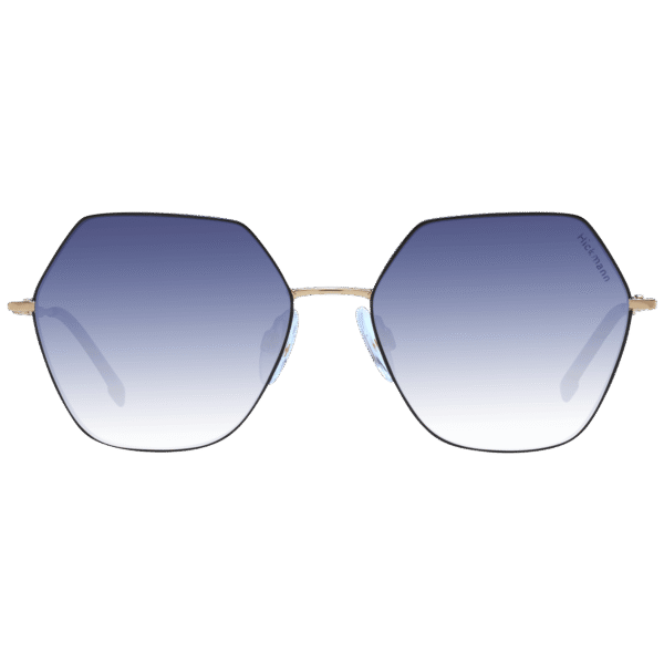 Ana Hickmann Sonnenbrille HIY3000 5309A – Frontansicht mit Metall Rahmen und Blau Gläsern