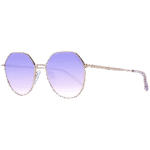 Ana Hickmann Rund Sonnenbrille HIY3001 5205A in Gold – 45° Seitenansicht