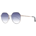 Ana Hickmann Rund Sonnenbrille HIY3001 5209A in Schwarz – 45° Seitenansicht