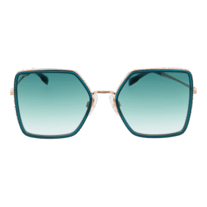 Ana Hickmann Sonnenbrille HIY3002 52H01 – Frontansicht mit Metall Rahmen und Grün Gläsern