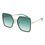 Ana Hickmann Quadrat Sonnenbrille HIY3002 52H01 in Grün – 45° Seitenansicht