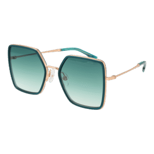 Ana Hickmann Quadrat Sonnenbrille HIY3002 52H01 in Grün – 45° Seitenansicht