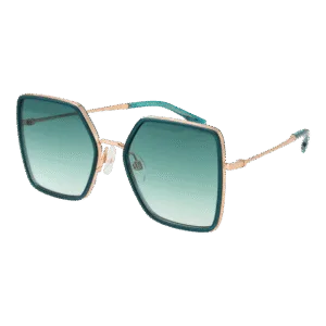 Ana Hickmann Quadrat Sonnenbrille HIY3002 52H01 in Grün – 45° Seitenansicht