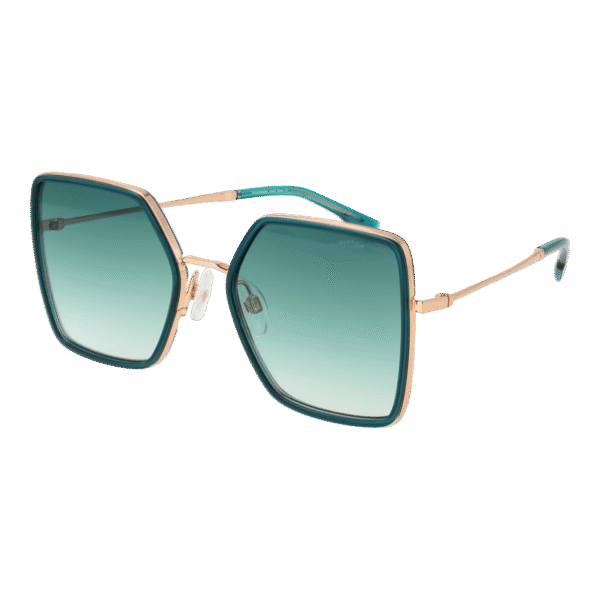 Ana Hickmann Quadrat Sonnenbrille HIY3002 52H01 in Grün – 45° Seitenansicht