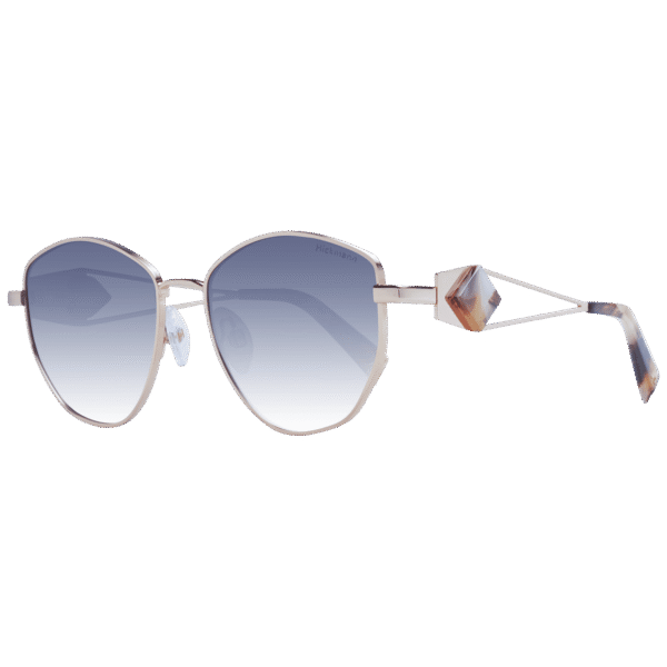 Ana Hickmann Sonnenbrille HIY3004 5205A – 45° Seitenansicht Ana Hickmann Geometric Sonnenbrille HIY3004 5205A in Gold – 45° Seitenansicht