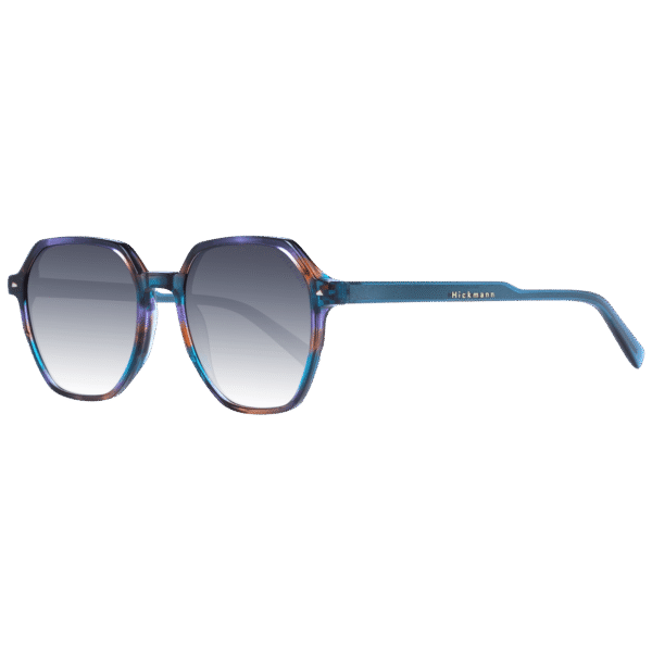 Ana Hickmann Quadrat Sonnenbrille HIY9000 50E01 in Blau – 45° Seitenansicht