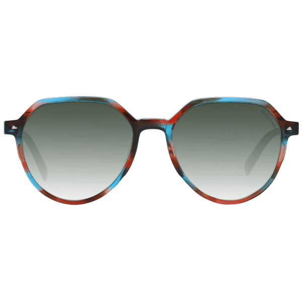 Ana Hickmann Sonnenbrille HIY9001 50E01 – Frontansicht mit Azetat Rahmen und Grün Gläsern