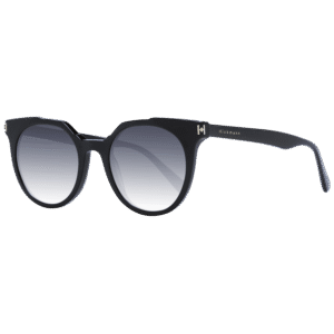 Ana Hickmann Katzenaugen Sonnenbrille HIY9003 48A01 in Schwarz – 45° Seitenansicht