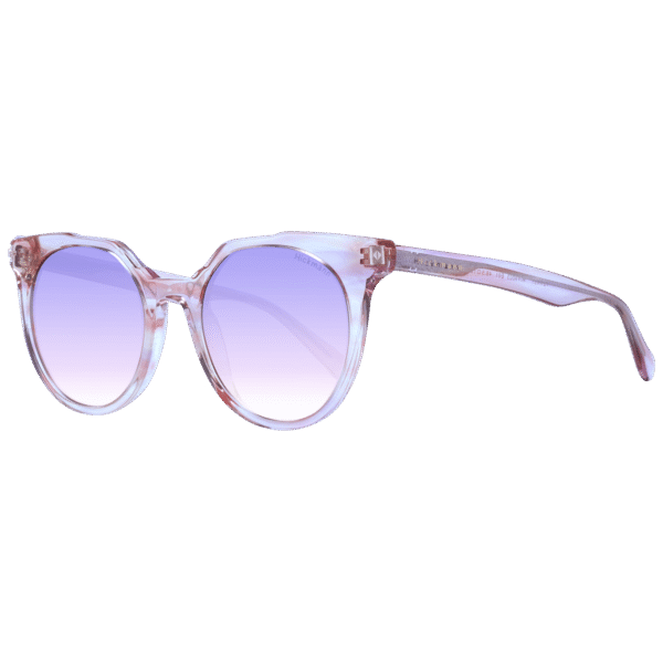 Ana Hickmann Rund Sonnenbrille HIY9003 48E01 in Rosa – 45° Seitenansicht