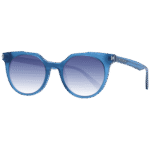 Ana Hickmann Katzenaugen Sonnenbrille HIY9003 48T01 in Blau – 45° Seitenansicht