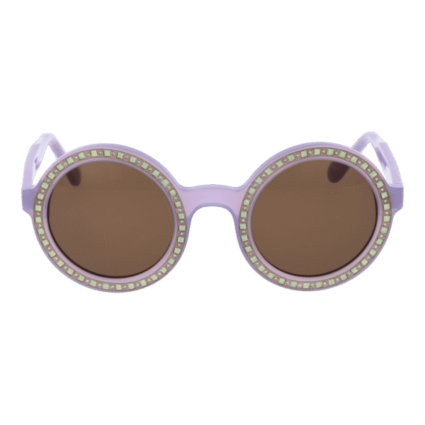 Andy Wolf Sonnenbrille Wonder 46C – Frontansicht mit Azetat Rahmen und Braun Gläsern