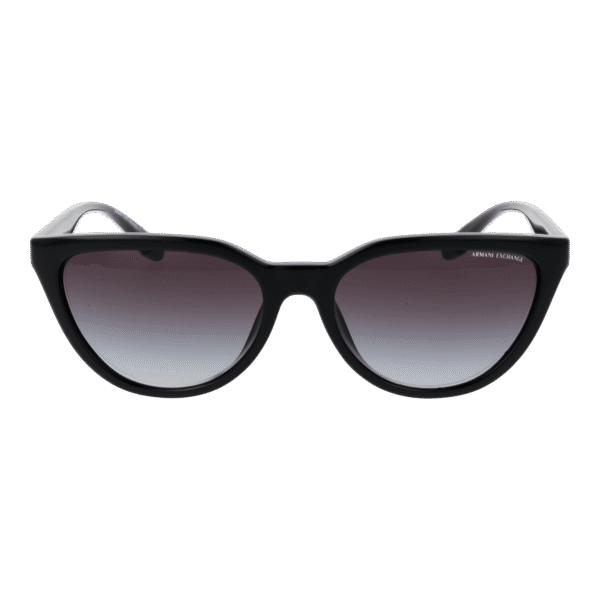 Armani Exchange Sonnenbrille 0AX4130SU 5681588G – Frontansicht mit Kunststoff Rahmen und Grau Gläsern
