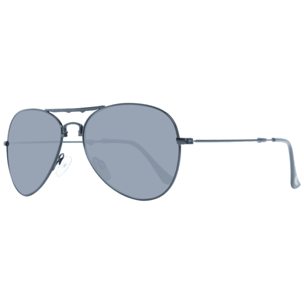 Aviator Sonnenbrille AVGSR 635BK – Frontansicht mit Metall Rahmen und Grau Gläsern