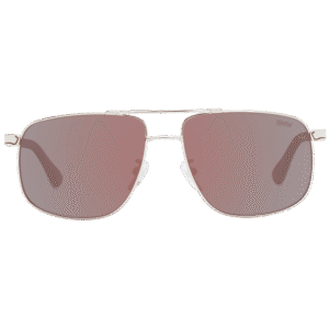 BMW Sonnenbrille BW0031 5733L – Frontansicht mit Metall Rahmen und Braun Gläsern