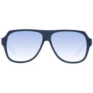 BMW Sonnenbrille BW0035 5992W – Frontansicht mit Kunststoff Rahmen und Blau Gläsern