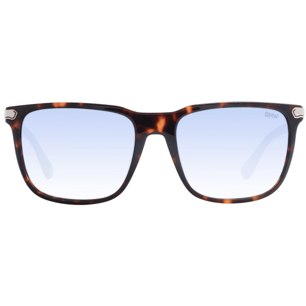 BMW Sonnenbrille BW0037 5652W – Frontansicht mit Kunststoff Rahmen und Blau Gläsern