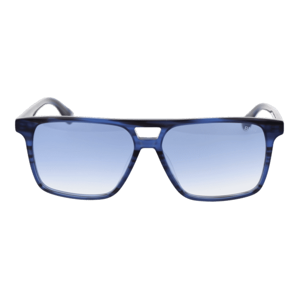 BMW Sonnenbrille BW0038 5792W – Frontansicht mit Azetat Rahmen und Blau Gläsern