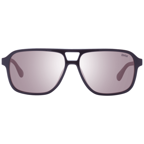 BMW Sonnenbrille BW0039 5850L – Frontansicht mit Azetat Rahmen und Braun Gläsern