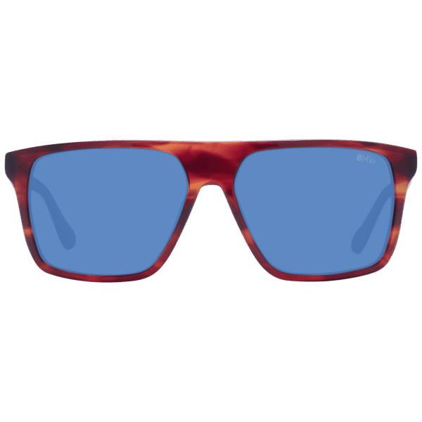 BMW Sonnenbrille BW0040-H 5754V – Frontansicht mit Azetat Rahmen und Blau Gläsern