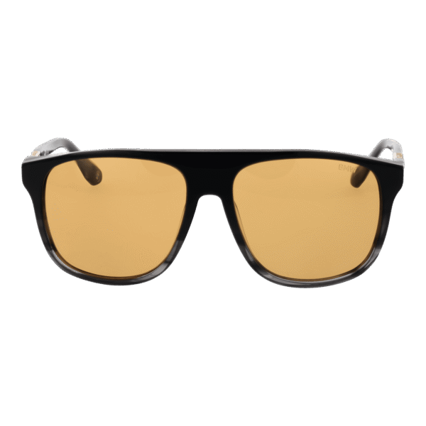 BMW Sonnenbrille BW0041-H 5802J – Frontansicht mit Azetat Rahmen und Gelb Gläsern