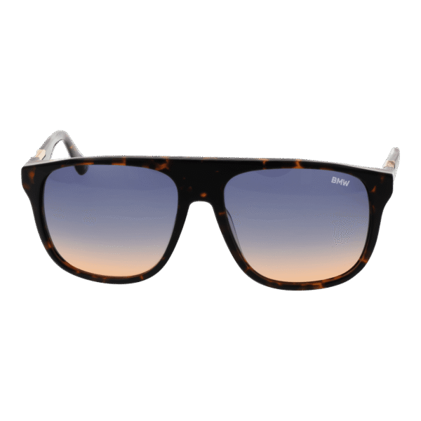 BMW Sonnenbrille BW0041-H 5852W – Frontansicht mit Azetat Rahmen und Blau Gläsern