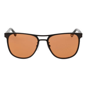 BMW Sonnenbrille BW0042-H 5609U – Frontansicht mit Aluminium Rahmen und Orange Gläsern