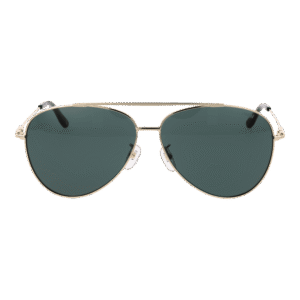 BMW Sonnenbrille BW0045-H 6232N – Frontansicht mit Metall Rahmen und Grün Gläsern