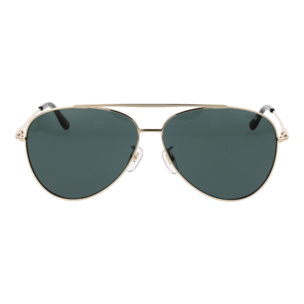 BMW Sonnenbrille BW0045-H 6232N – Frontansicht mit Metall Rahmen und Grün Gläsern