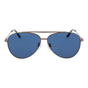 BMW Sonnenbrille BW0045-H 6235V – Frontansicht mit Metall Rahmen und Blau Gläsern