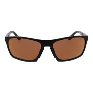 BMW Sonnenbrille BW0047-P 6102U – Frontansicht mit Aluminium Rahmen und Orange Gläsern