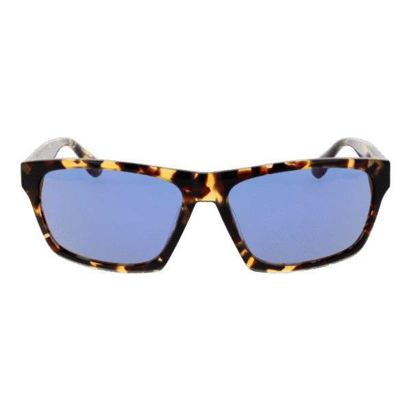 BMW Sonnenbrille BW0050-H 6056Z – Frontansicht mit Azetat Rahmen und Blau Gläsern