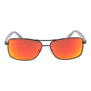 BMW Motorsport Sonnenbrille BS0017 6008U – Frontansicht mit Metall Rahmen und Burgunder Gläsern