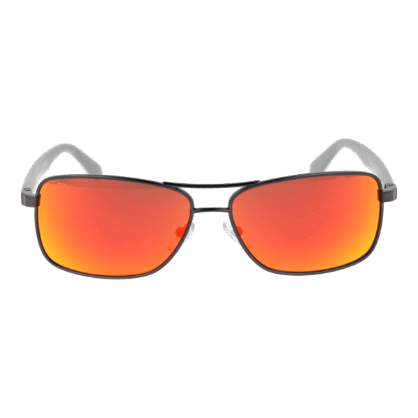 BMW Motorsport Sonnenbrille BS0017 6008U – Frontansicht mit Metall Rahmen und Burgunder Gläsern